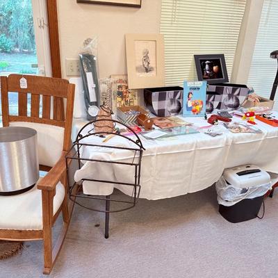 Sale Photo Thumbnail #134: - Display table & table cloth are not included. 

NO CHERRY PICKING or taking ONLY the items you want and leaving the rest! Please arrive with enough time to load. Bring boxes/any tools to assemble /dolly/people to help load/etc.
- Questions? Call Mike at
