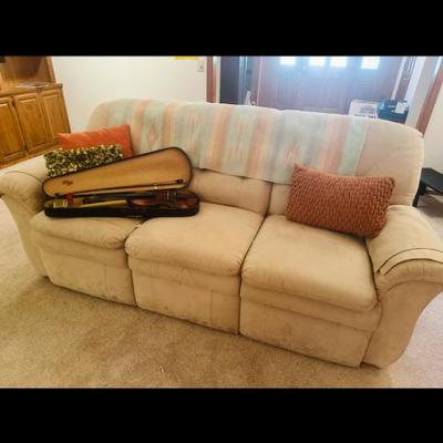 Lot 35: Antique violin, Couch, Art, Collectibles, and more