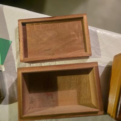 3 WOODEN BOXES