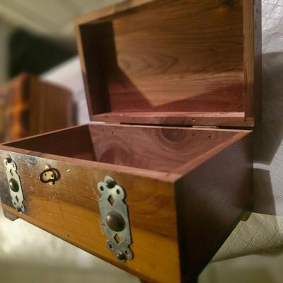 3 WOODEN BOXES