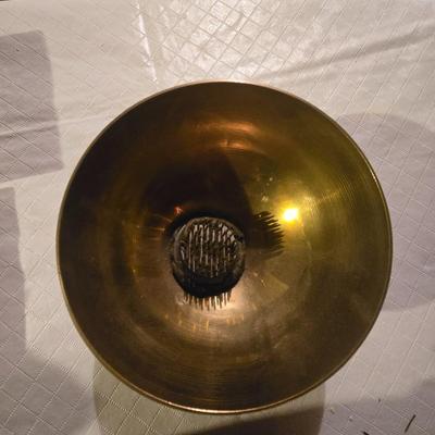 ORRNATE WOODEN BOX AND A BRASS BOWL