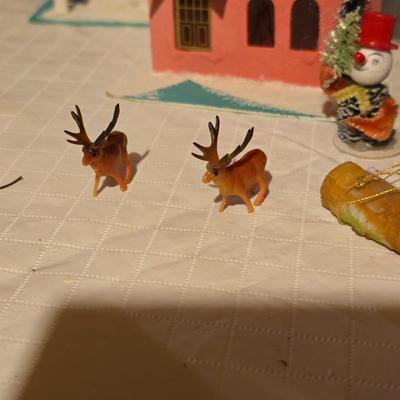 VINTAGE LIGHTED VILLAGE DELUXE MADE FOR MONTGOMERY WARDS IN JAPAN