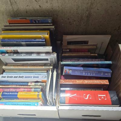 2 BOXES OF BOOKS