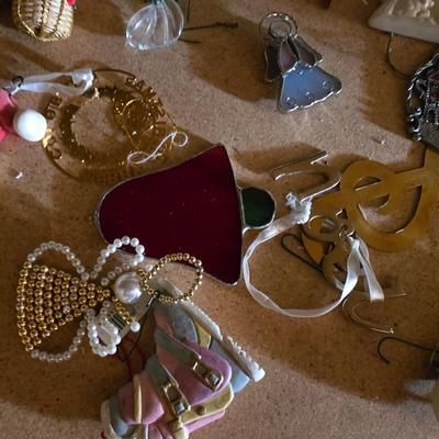 CHRISTMAS ORNAMENTS, BEADED GARLAND AND MORE