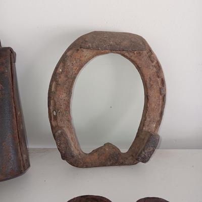 TOY CAP GUN WITH CAPS AND SOME ANTIQUE/PRIMITIVE ITEMS