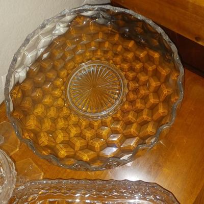FOSTORIA GLASS SERVING PIECES