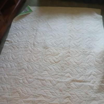 HANDMADE QUILT AND A CROCHETED KNIT THROW BLANKET