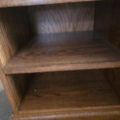 SOLID WOOD TV STAND WITH 2 DRAWERS