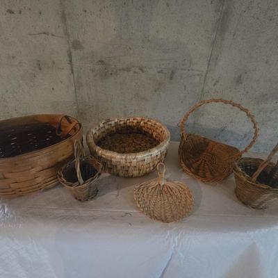 LONGABERGER AND A VARIETY OF OTHER BASKETS