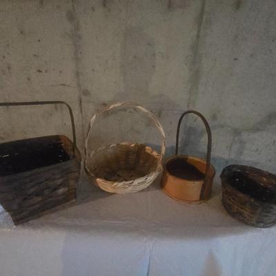 LONGABERGER AND A VARIETY OF OTHER BASKETS