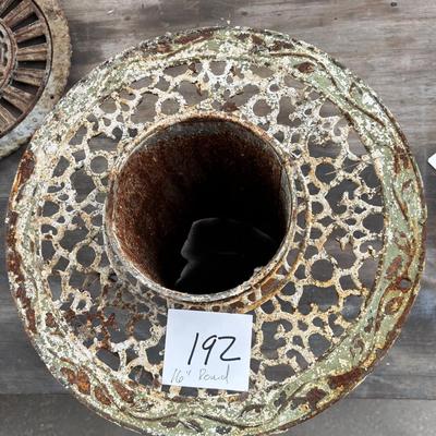 Vintage Cast Iron Stove Pipe Grate