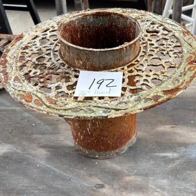 Vintage Cast Iron Stove Pipe Grate