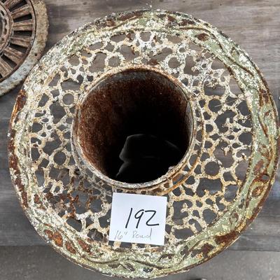 Vintage Cast Iron Stove Pipe Grate