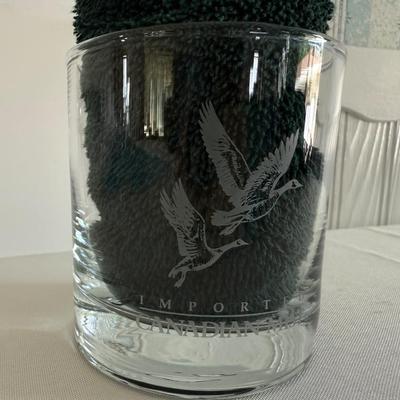 Lowball Import Canadian Mist glasses, and shot F glasses