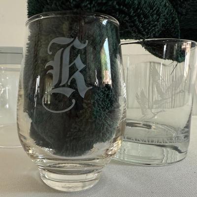 Lowball Import Canadian Mist glasses, and shot F glasses
