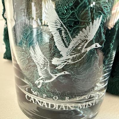 Lowball Import Canadian Mist glasses, and shot F glasses