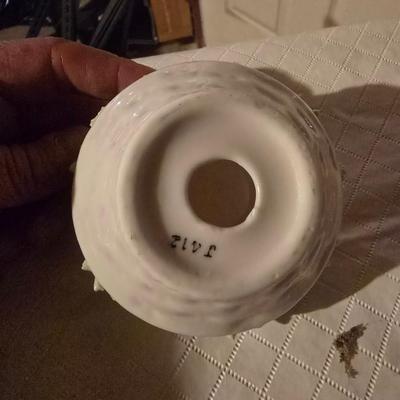 MUSICAL POWDER BOX, PORCELAIN FLOWER BOUQUET AND MORE