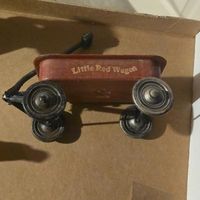 GEORGE WASHINGTON BUST, LITTLE RED WAGON, MINIATURE ANVIL AND MORE