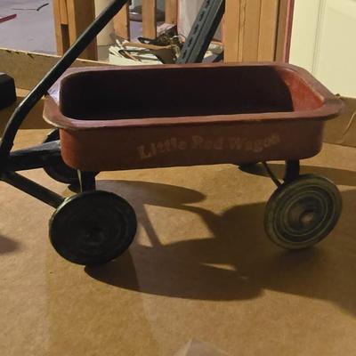 GEORGE WASHINGTON BUST, LITTLE RED WAGON, MINIATURE ANVIL AND MORE