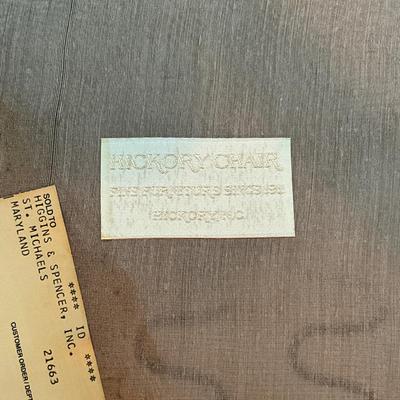 825 Vintage Upholstered Old Hickory Arm Chair