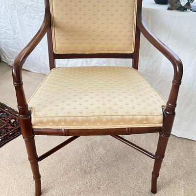 825 Vintage Upholstered Old Hickory Arm Chair
