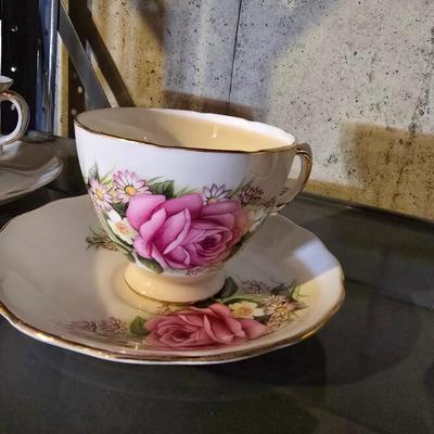 TEACUPS AND SAUCERS