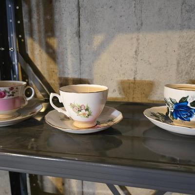 TEACUPS AND SAUCERS