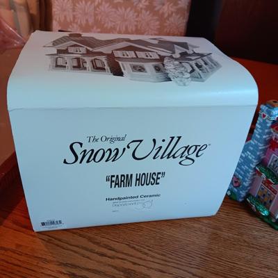 2 DEPARTMENT 56 CHRISTMAS BUILDINGS AND 1 OTHER BUILDING