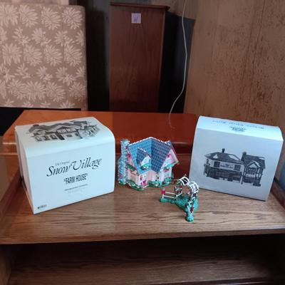 2 DEPARTMENT 56 CHRISTMAS BUILDINGS AND 1 OTHER BUILDING