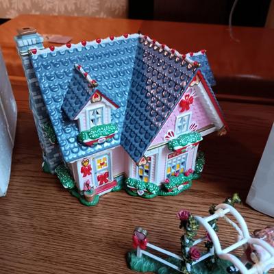 2 DEPARTMENT 56 CHRISTMAS BUILDINGS AND 1 OTHER BUILDING