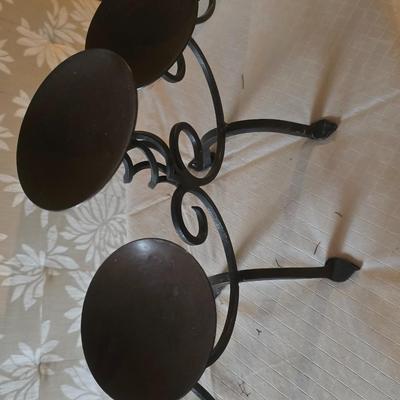 IRON CANDLE HOLDER AND SCENTSY SCENTED WAX BURNER