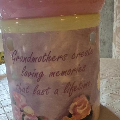IRON CANDLE HOLDER AND SCENTSY SCENTED WAX BURNER