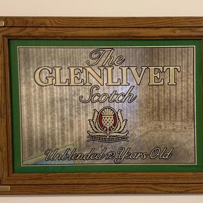Glenlivet Scotch Bar Mirror