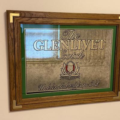 Glenlivet Scotch Bar Mirror