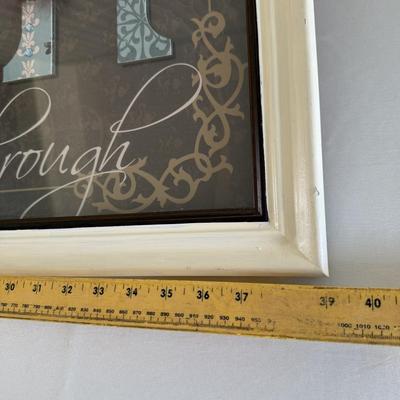 Large FAITH framed Art