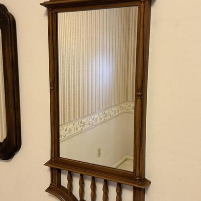 Wall Mirrors, 1 wood, 1 plastic