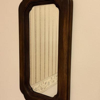 Wall Mirrors, 1 wood, 1 plastic