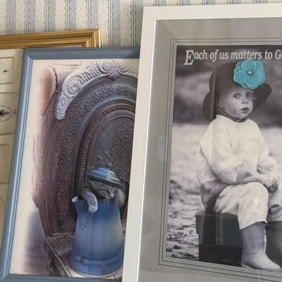 Framed Art pictures plus Photo Collage