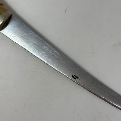 Sale Photo Thumbnail #10: 6 1/4” blade leather scabbard