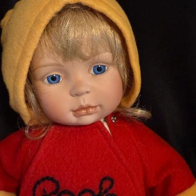 Disney Pooh Doll, Honey jar, Yellow dress Doll