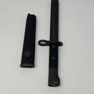 Sale Photo Thumbnail #35: New bayonet from action arms in the 80's IMI IDF. Top of scabbard is broken. See pictures