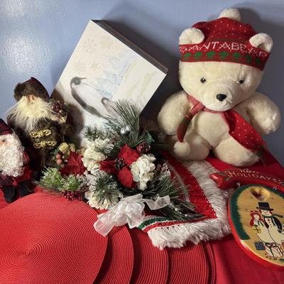Red Christmas items
