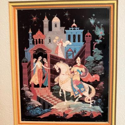 Pair of Vintage USSR Art Prints by Light Opera Studios in San Francisco. 8” x 10”