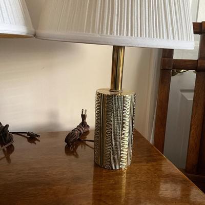 865 Vintage Brass Mid-Century Lamps