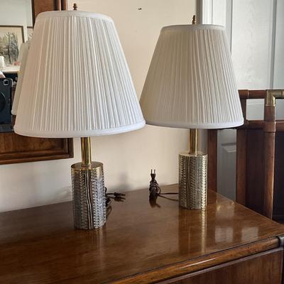 865 Vintage Brass Mid-Century Lamps