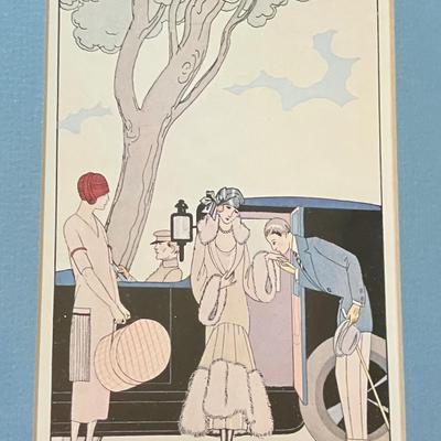 George Barbier Vintage Prints Art Deco with Frames 8” x 10”