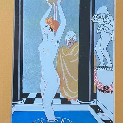 George Barbier Vintage Prints Art Deco with Frames 8” x 10”