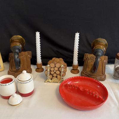 Vintage Items, Red ash trays