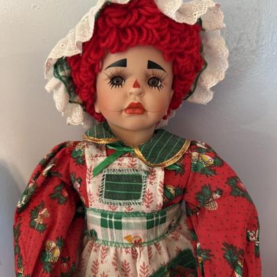 Raggie Anne and Andy Porcelain Dolls