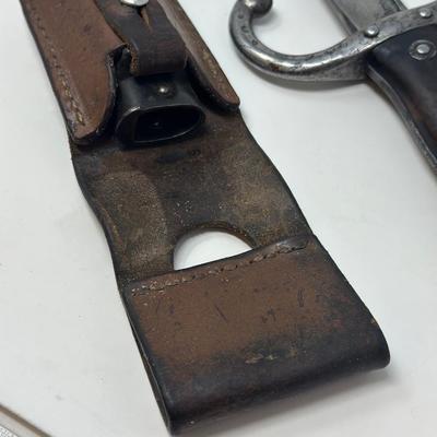 Sale Photo Thumbnail #106: Original antique French Model 1874 “Gras” bayonet, manufactured at the famous St. Etienne arsenal. c. 1877